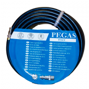 Шланг прямой с фитингами Pegas 6/12, 20 м, резиновый