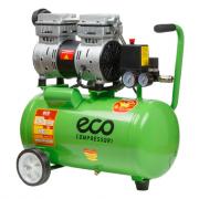 Компрессор ECO AE-25-OF1 (140 л/мин, 8 атм, коаксиальный, безмасляный, ресив. 24 л, 220 В, 0,8 кВт)