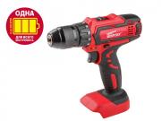 Аккум. дрель‑шуруповерт WORTEX BD 1825‑1 DLi в кор. ALL1 (18.0 В, БЕЗ АККУМУЛЯТОРА И ЗУ, 2 скор., 30 Нм, шурупы до 8 мм) (BD18251DLi0029)
