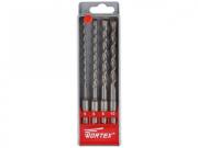 Набор буров (сверл) SDS‑plus 4 шт. WORTEX (5, 6, 8, 10 мм х 160 мм) (WHDS5010C10427)