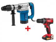 Перфоратор BULL BH 4001 в чем.+АКЦИЯ (Наушники защитные 3M OPTIME II) (1250 Вт, 10.0 Дж, 2 реж., патрон SDS‑MAX, вес 6.6 кг) (02007325A5)