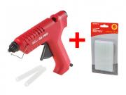 Пистолет клеевой WORTEX GG 1180 в блистере + 2 клеевых стержня + АКЦИЯ! (Клеевые стержни WORTEX (универс., 11.2х100 мм, 6 шт в блистере) в подарок!) (