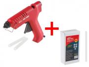 Пистолет клеевой WORTEX GG 1180 в блистере + 2 клеевых стержня+АКЦИЯ (+Клеевые стержни Wortex50шт.скидка на комплект 15%) (GG118000011А3)