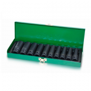 Набор головок ударн. 1/2" 10‑24мм 6гр. 10шт. глубокие TOPTUL (GDAD1002)