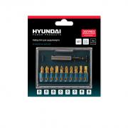 Биты для шуруповертов HYUNDAI Ph1/Ph2‑2/Ph3/Pz1/Pz2‑2/Pz3/Sl4/Sl5/M10*60mm 11шт 203901
