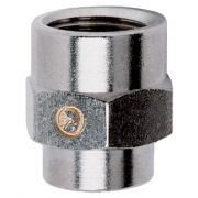 Фитинг резьбовой прямой с внутр. на внутр. G1/8"→G1/4" Camozzi 2553 1/8‑1/4