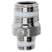 Фитинг резьбовой прямой с наружн. на наружн. G1/8"→G1/4" Camozzi S2510 1/8‑1/4