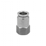 Фитинг цанговый прямой под Ø8 с внутр. G1/4" (Steel) Camozzi X6463 8‑1/4 SS316 Фитинг прямой