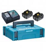 Набор аккумуляторов BL1840B 18В, 4.0 Ач + зарядное устройство DC18RC + кейс MakPac Makita 198310‑8