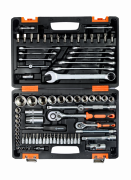 Набор инструментов Вихрь АВТО, 1/2" , 1/4" , CrV, в кейсе 82 предметов