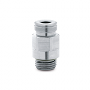 Фитинг цанговый прямой под Ø12 с наружн. G1/4" (Cu/NiLa) Camozzi H8512 12‑1/4‑V