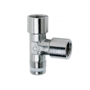Цанговый тройник с кольцом PTFE Camozzi S2070 1/4‑1/4