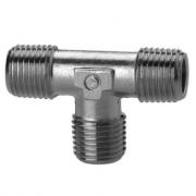 Фитинг резьбовой T‑образный с наружн. R1/4"→R1/4" (Cu/NiLa) Camozzi 2080 1/4