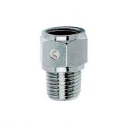 Фитинг‑футорка с переходом с наружной резьбы на внутреннюю R1/8"→G1/4" (Ni+La) Camozzi 2520 1/8‑1/4