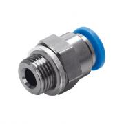 Штуцер с цанговым соединением Festo QS‑G3/8‑8 (10 шт.) [153006]