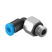 Угловой штуцер с цанговым зажимом и резьбой Festo QSML‑M5‑3 (10 шт.) [153331]