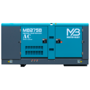 Винтовой дизельный компрессор Master Blast MB‑275В‑7+АС с осушителем, на раме