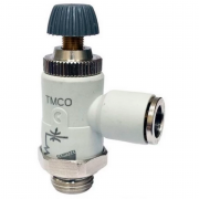 Дроссель без обр. клап. под Ø8 с наружн. G1/8" (Plastic+NiLa) Camozzi TMCO 976‑1/8‑8