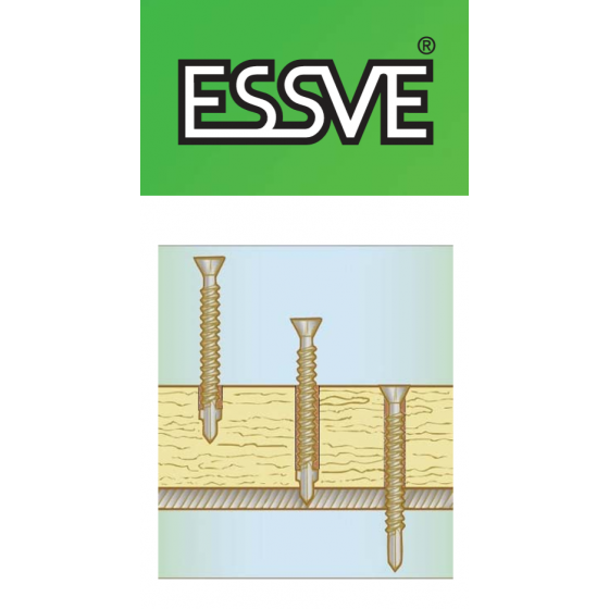 Саморезы Essve WingScrew CorrSeal 4.8x85 TX25 (Потай, флюгель, 200шт)