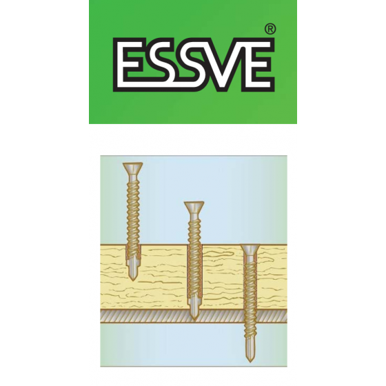 Саморезы Essve WingScrew CorrSeal 4.8x45 TX25 (Потай, флюгель, 250шт)