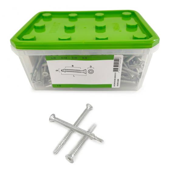 Саморезы Essve WingScrew CorrSeal 4.8x65 TX25 (Потай, флюгель, 250шт)