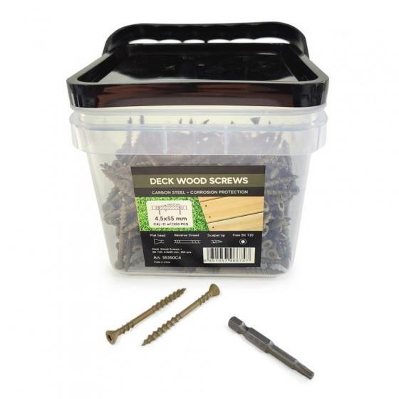 Саморезы Deck Wood Screws 55x4,5 mm C4 T20 350 шт