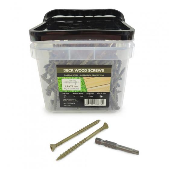 Саморезы Deck Wood Screws 75x4,8 mm C4 T25 350 шт