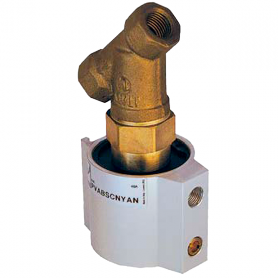 Клапан арматурный PVA.B.DE.M.Y.H.V_G1018223DEYVM пневмоуправляемый, 2/2, G2", Pраб=10бар, Pупр=5,5бар G1/8",+170°C, магнит, VITON