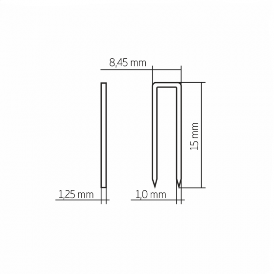 Скоба H-15 cnk (92/15) / 46800шт // For-Est