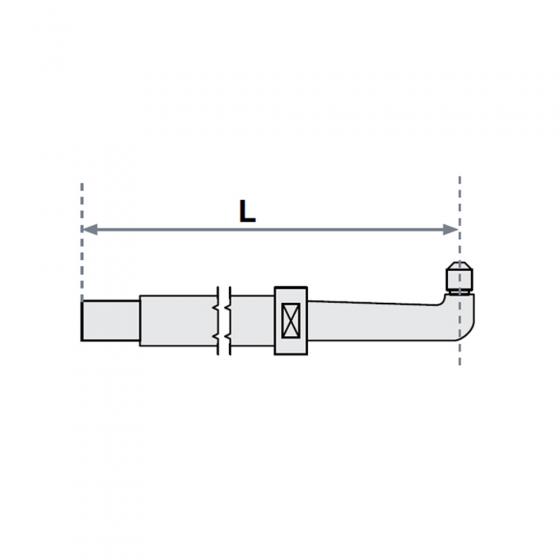 Нижнее плечо прямое O 22 х 125мм для серии SG 4-6 Fubag [38926]