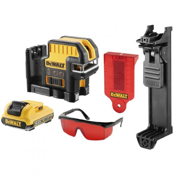 Cамовыравнивающийся комбинированный КРАСНЫЙ лазерный уровень DEWALT DCE0825D1R