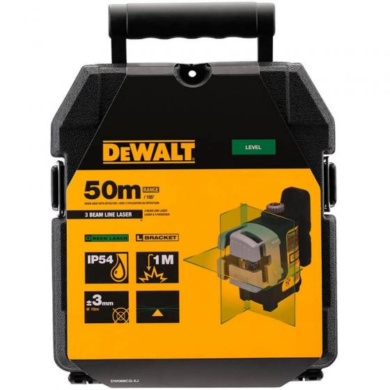 Лазерный уровень 3-х линейный DEWALT DW089CG