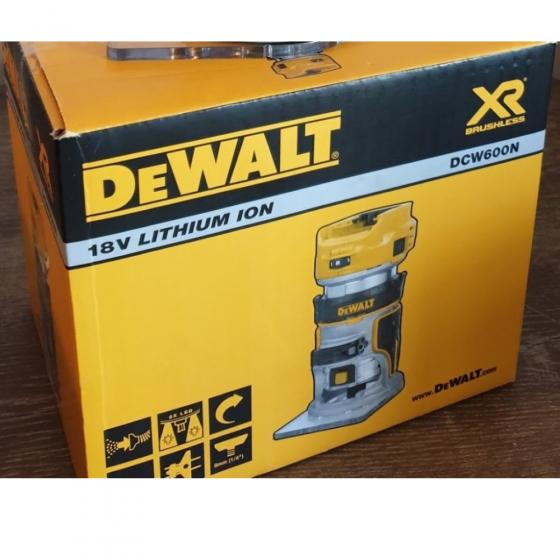 Аккумуляторный кромочный фрезер, 18В, без аккумулятора и ЗУ, DEWALT DCW600N