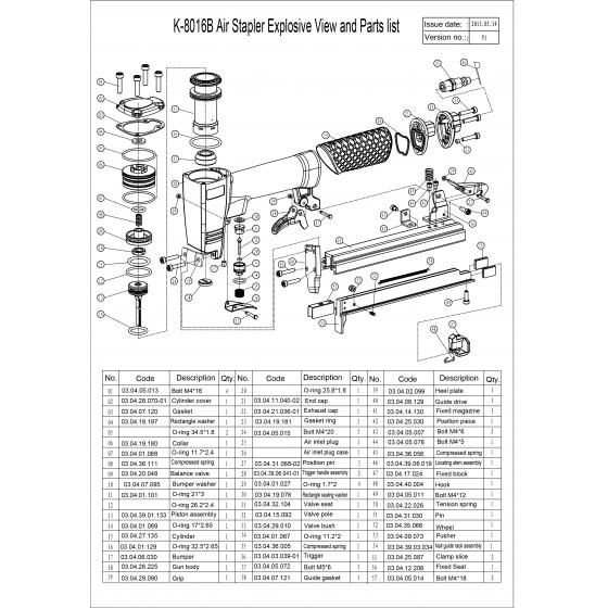 Поршень для FROSP K-8016B