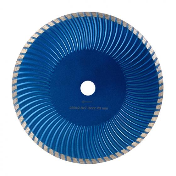 Диск турбо COBRA Premium Wave д.230*22,2 (2,8*7)мм | железобетон/dry DIAMASTER