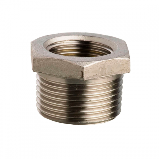 Фитинг-футорка G1/4"(внутр.)→R1/2"(нар.) (Cu/NiLa) Camozzi X2530 1/2-1/4