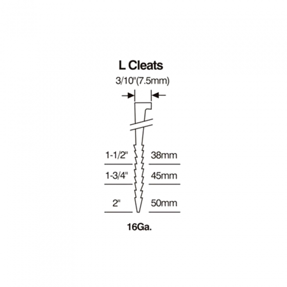 Паркетные гвозди - костыли тип L 38 мм / 2500шт